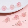 10Pcs Gradient Color Transparent Glass Bead Caps PW-WG464DA-27-1
