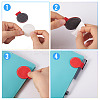 12Pcs 12 Colors Imitation Leather Self-adhesion Pen Holder AJEW-TA0002-60-6