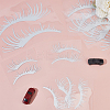 8 Pairs 2 Styles Eyelash Shape Waterproof PVC Picture Stickers DIY-HY0003-05B-4