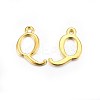 Golden Plated Alloy Letter Pendants LS-X-PALLOY-J718-01G-Q-1