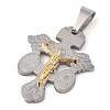 304 Stainless Steel Pendants STAS-C103-02GP-01-2