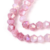 Ombre Effect Dyed Glass Beads Strands LS-GLAA-T025-4mm-09B-3