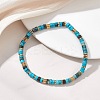 Natural Magnesite Beads Stretch Bracelet for Women BJEW-JB13215-01-1