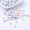 Acrylic Horizontal Hole Letter Beads MACR-R481-M-1