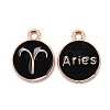Alloy Enamel Pendants ENAM-S124-01B-08A-1