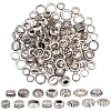 150Pcs 15 Styles Tibetan Style Alloy Beads Sets TIBEB-SC0001-50-1