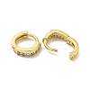 Brass Micro Pave Cubic Zirconia Hoop Earring EJEW-C088-04C-G-2