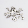 Tarnish Resistant 304 Stainless Steel Moon and Star Charms STAS-N025-08-2