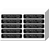 Mini PVC Coated Self Adhesive AUTOMATIC DOOR Warning Stickers STIC-WH0017-011-1
