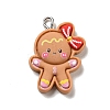 Christmas Opaque Resin Pendants RESI-G043-B09-3