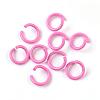 Spray Painted Iron Open Jump Rings IFIN-F149-F16-1