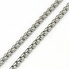 Tarnish Resistant Trendy Men's 201 Stainless Steel Box Chain Necklaces NJEW-L043A-46P-2