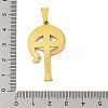 Ion Plating(IP) 304 Stainless Steel Pendants STAS-D112-04AG-01-3