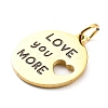 304 Stainless Steel Charms STAS-B044-07G-3