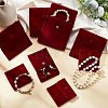 8Pcs 2 Style Square Velvet Jewelry Bags TP-FH0001-01B-2