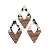 Walnut Wood Pendants FIND-Z050-02K-1