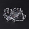 4 Grids Transparent Plastic Box CON-B009-02-2