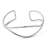 304 Stainless Steel Cuff Bangles for Women BJEW-Z150-01P-02-4