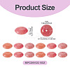80Pcs 61G Acrylic Imitation Gemstone Beads MACR-TADJ0001-10E-3