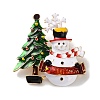 Christmas Theme Enamel Pins JEWB-F034-01C-4