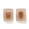 Frosted Acrylic European Beads OACR-G012-14D-2