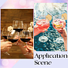 Acrylic Mirror Wine Glass Charms AJEW-SC0002-53C-01-5