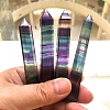 Natural Colorful Fluorite Pointed Prism Bar Home Display Decoration G-PW0007-098C-3