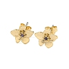 Brass Micro Pave Cubic Zirconia Ear Studs EJEW-P283-01G-02-1