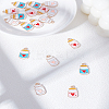 18Pcs 3 Colors Alloy Enamel Pendants ENAM-LP0001-67-1