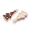 Christmas Theme Alloy Enamel Pendants ENAM-N056-403B-2