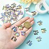 30Pcs 10 Styles Printed Alloy Pendants PALLOY-CJ0002-59-4