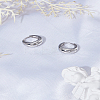 1Pair Brass Pave Clear Cubic Zirconia Hoop Earrings for Women EJEW-LP0004-59P-3