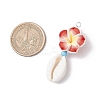 Flower Pendants PALLOY-JF03784-2