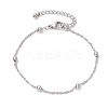 304 Stainless Steel Curb Chains Bracelets BJEW-JB11506-2