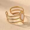 304 Stainless Steel Enamel Cuff Rings X-RJEW-M171-32G-3