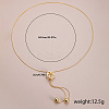 Elegant Hollow Flower Y-Shaped Chain Pendant Lariat Necklaces for Autumn/Winter RX2303-1-2