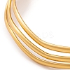 7Pcs PVD Vacuum Plating 304 Stainless Steel Wave Bangles Set for Women BJEW-A011-10C-G-3