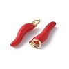 Brass Enamel Pendants KK-D336-05G-05-2