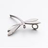 304 Stainless Steel Rhinestone 3D Dragonfly Mini Pendants STAS-E090-77P-2