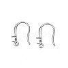 304 Stainless Steel Earring Hooks STAS-S057-61-1