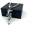 Fashion 304 Stainless Steel Dragon Head Punk Pendant Necklaces for Men TJ5102-5