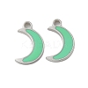 304 Stainless Steel Enamel Charms STAS-L022-333P-02-1