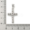304 Stainless Steel Cubic Zirconia Pendants STAS-C102-01A-P-3