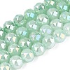 Anti-Tarnish Electroplate Glass Beads Strands GLAA-N064-10mm-12-1
