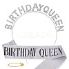 1Pc Birthday Queen Party Theme Alloy Rhinestone Hair Bands for Women AJEW-HY0002-47-1