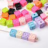 50Pcs Opaque Acrylic Beads FIND-SP0004-84-7