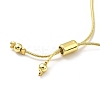 Rack Plating Brass Round Bead Slider Bracelets for Women LS-BJEW-M232-01G-A-4