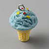 Opaque Resin Imitation Food Pendants RESI-WH0035-44B-1