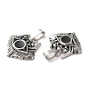 304 Stainless Steel Enamel Pendants STAS-A080-27AS-2