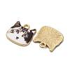 Alloy Enamel Pendants ENAM-V002-04G-02-2